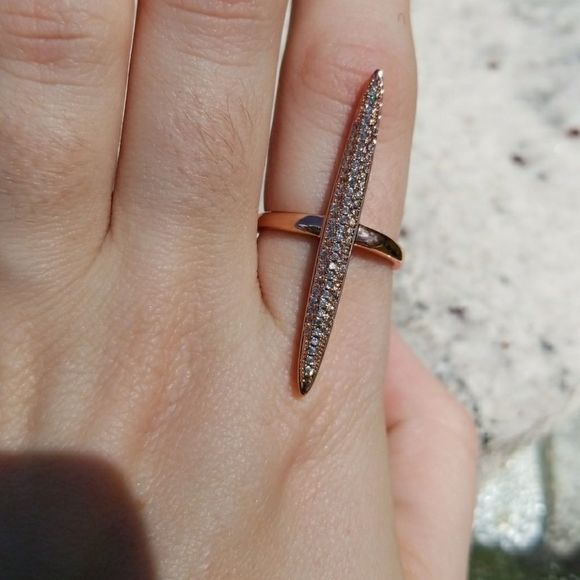 New* Rose Gold Spear Ring - Picture 2 of 4